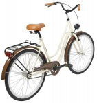 Miesto dviratis AZIMUT Retro 26" 2021, kreminis