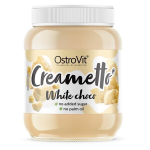 Baltojo &scaron;okolado kremas be cukraus OstroVit Creametto White Choco, 350 g