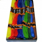 Medvilninių siuvinėjimo siūlų Muline RainBow&reg; 24 natūralių spalvų po 8 m rinkinys