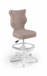 Ergonomi&scaron;ka vaiki&scaron;ka kėdė Entelo Petit White JS08 su atrama kojoms, rožinė