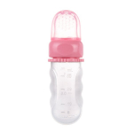 Silikoninis mink&scaron;to maisto maitintuvas Canpol Babies, 6 mėn.+, 56/110, rožinis