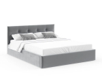 Lova FDM Rino, 180x200 cm, pilka