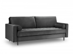 Trivietė sofa Milo Casa Santo, tamsiai pilka