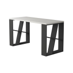 Ra&scaron;omasis stalas Kalune Design 855 (II), baltas/tamsiai pilkas