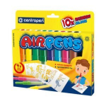 Pučiami Flomasteriai Airpen rainbow Centropen, 10 spalvų