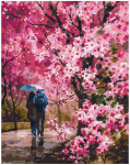 Tapyba pagal skaičius Žydintis parkas, 40x50 cm.