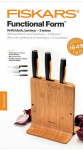 Fiskars peilių komplektas su stovu Functional Form, 4 vnt.