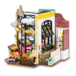 Konstruktorius Robotime Carl's Fruit Shop, 3D dėlionė, 14 m.+