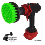 Profesionalus valymo &scaron;epetys Premium Drill Brush - vidutini&scaron;kai kietas, žalias, 10 cm