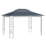 vidaXL Pavėsinė, antracito spalvos, 4x3x2,7m, 160g/m&sup2;, Antracito