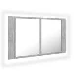 Vonios spintelė vidaXL LED 80, pilka