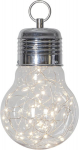 Papuo&scaron;alas &bdquo;Bulby&ldquo; baltas, 30 LED, maitinamas baterijomis, vidinis, IP20