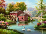 Deimantinio paveikslo-mozaikos 5D rinkinys (akučių klijavimas) 30x40 cm DK41148