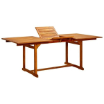 Sodo valgomojo stalas, (150&ndash;200)x100x75cm, akacijos masyvas, Ruda