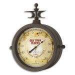 Sieninis laikrodis ir termometras NOSTALGIE OLD TOWN CLOCK&reg; 60.3011
