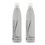 Keratino terapijos rinkinys LAMINAKTIVA: &scaron;ampūnas, 250 ml + kondicionierius, 250 ml