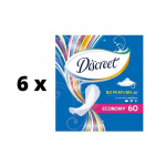 Higieniniai įklotai Discreet Air, 60 vnt. x 6 vnt. pakuotė