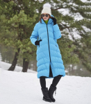 Huppa Moteri&scaron;kas pūkinis paltas NAIMA, arctic blue