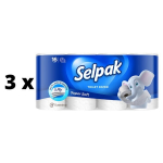 Tualetinis popierius SELPAK, 3 sluoksnių, 16.8m, 140 lapelių, 16vnt x 3 vnt. pakuotė
