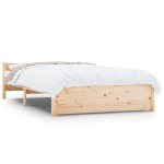VidaXL Lovos rėmas, 140 x 200 cm, medienos masyvas