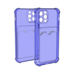 Shockproof Card skirtas iPhone 13, violetinis