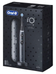 Elektrinė dantų &scaron;epetėlė - ORAL-B - iO serija 9 - Juodas oniksas - 6 valymo režimai - Magnetinis įkroviklis, Juoda