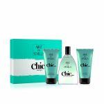 Rinkinys&nbsp;Aire Sevilla Chic&hellip; moterims: du&scaron;o želė, 150 ml + tualetinis vanduo EDT, 150 ml + drėkinamasis kremas, 150ml