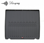 Guminis bagažinės kilimėlis RENAULT Laguna III T 2007-2015 (universal, without niches) black /6018111