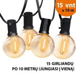 Lauko lempučių girlianda Tonro Elegance, 150 m