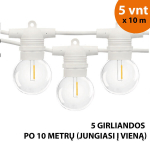 Lauko lempučių girlianda Tonro Glow, 50 m