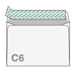 Vokai POSTFIX, C6, 114 x 162 mm, 1000 vnt. pakuotė 2 vnt.