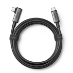 Kampinis USB-C kabelis VR akiniams Oculus Quest 2 60W 5 m, juodas