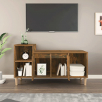 Televizoriaus spintelė, Apdirbta mediena, 100x35x55cm, dūminio ąžuolo spalva