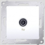 Simon 54 Anteninė Tv Lizdas Vienvietis Baltas Dak1.01/11