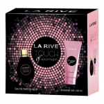 Rinkinys La Rive Touch of Woman: EDP moterims, 90 ml + du&scaron;o želė, 100 ml