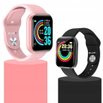 I&scaron;manusis laikrodis D13 Pink/Black