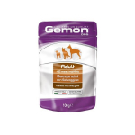 Gemon all breeds adult konservuotas pa&scaron;aras suaugusiems &scaron;unims su žvėrienos gabalėliais 100g