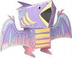 3D Pterodactylus coloring book