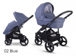 Vaiki&scaron;kas universalus vežimėlis Lonex SOFT 2in1, blue