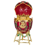 Aleksandro rūmai Faberge stiliaus kiau&scaron;inis, papuo&scaron;alų dėžutė