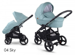 Vaiki&scaron;kas universalus vežimėlis Lonex Soft 3in1, sky