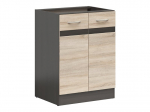 Virtuvinė spintelė Black Red White Junona Line, ruda