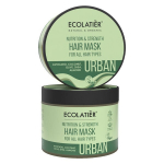 Maitinamoji&nbsp;ir&nbsp;stiprinamoji kaukė&nbsp;visų&nbsp;tipų&nbsp;plaukams Ecolatier Urban,&nbsp;380&nbsp;ml
