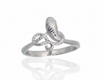 Sidabrinis žiedas Diamond Sky "Snake II" DS01G367