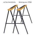 Costway 2 x pastolių estakada, sulankstoma estakada, atraminė estakada, pjūklo pagalba, darbo estakada, 275 kg