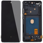 LCD + jutiklinis ekranas Samsung SM-G781 Galaxy S20 FE 5G/ SM-G780 Galaxy S20 FE (OLED) Rėmelis mėlynas