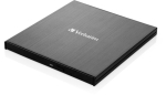 Optinis įrenginys Verbatim 43888 I&scaron;orinis Blu-ray ra&scaron;ytuvas, USB 3.2 Gen 1 Type-C, 6x BD-R, 8x DVD, 24x CD, 4K, juodas