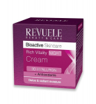 Naktinis kremas Revuele Bioactive 3D Hyaluron Rich Vitality, 50 ml