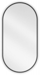 Vonios veidrodis Mexen Loft Oval, 80 x 40 cm, juodas