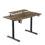 Elektrinis reguliuojamo auk&scaron;čio darbo stalas, Hughlander Ultradesk, rudas